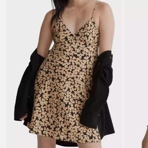 Madewell Size 0 The Layton Mini Slip Dress in Bonsai Bloom